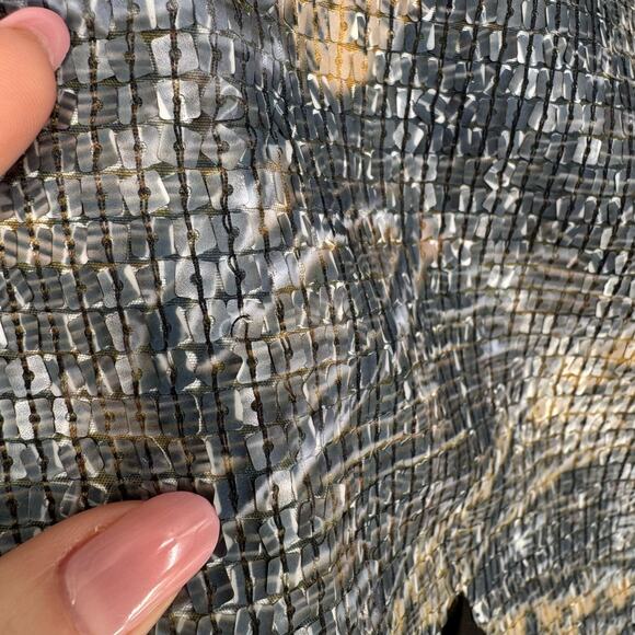 Anthropologie San & Soni Sequin Biker Jacket Vintage Sz 6 Avant Garde Steampunk - Picture 7 of 9